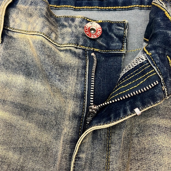 NEW Kollar 203 Skinny Essential Earth Blue Denim Jeans Comfort Men’s Size 42 - Picture 4 of 12